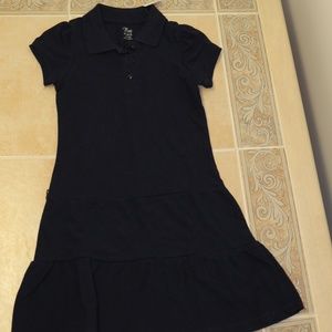Girls polo navy dress